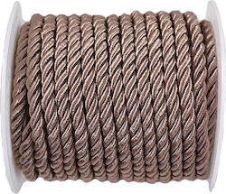 Kappa Decor Κορδόνι από Λινάτσα Στρογγυλό 5mm x 15m