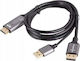 Lanberg Cable DisplayPort male - HDMI male 1.8m Black (CA-HDDP-20CU-0018-BK)