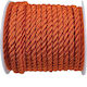 Κορδόνι Τρίκλωνο Rayon 5mm 15m T1409002 Πορτοκαλί