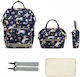 Lequeen Diaper Bag Multicolour 40x28x22cm.