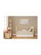 Dimcol Bebe Solid Baby Bettlaken Für Krippe Baumwolle Angepasst Beige 70x140cm