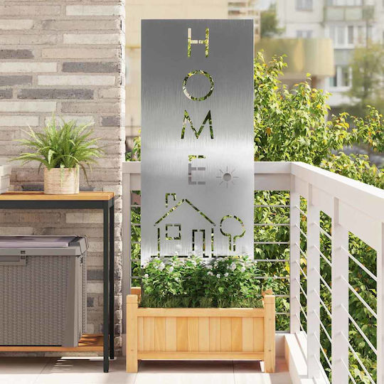 Vidaxl Decorative Garden Panel Silver 50 x 140 cm Stainless Steel