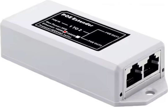 E-zy.net 1t2prie 1 2 10/100μ PoE-Adapter Extender Switch 48V 802.3af