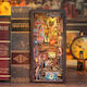 Cutebee Book Nook Kit DIY Long Goodbye 238pcs + LED Light