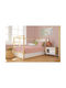 Dimcol Βρεφική Παπλωματοθήκη Bebe Solid Dusty Rose 120x160εκ.