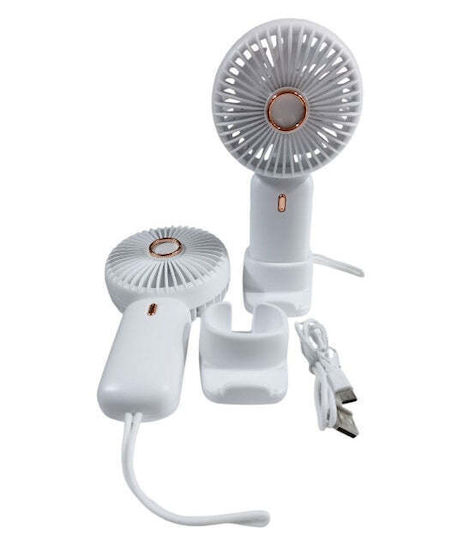 Handheld Desktop Usb Fan Rechargeable Small Quiet Personal Fans Portable Dd-132 White