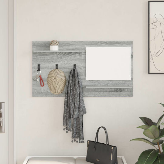 Hallway Furniture with Mirror & Hanger 90x10x50cm