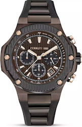 Cerruti Lucardo Uhr Batterie mit Kautschukarmband Cerruti Lucardo Uhr Batterie mit Kautschukarmband