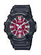 Casio Ανδρικό Ρολόι 49mm Μπαταρίας με Μαύρο Καουτσούκ Λουράκι