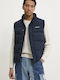 Ärmelloses Winter Puffer Jacke Blau