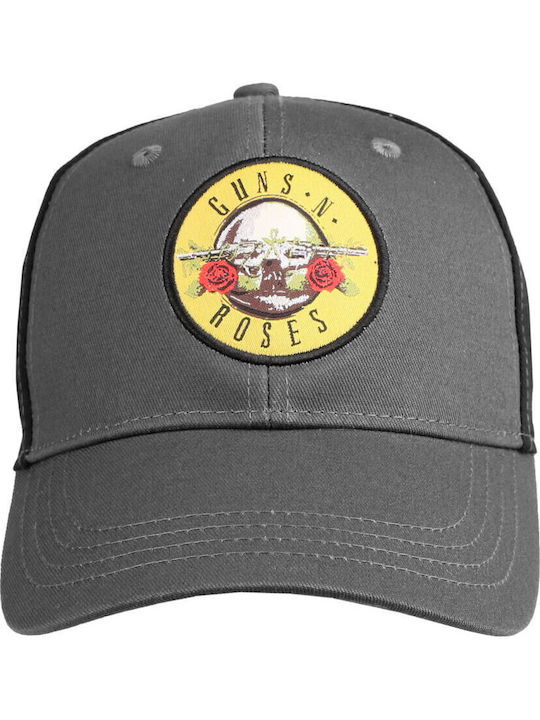 Guns N' Roses Circle Logo Baseball Cap Charcoal Schwarz Gnr2tcap01cb