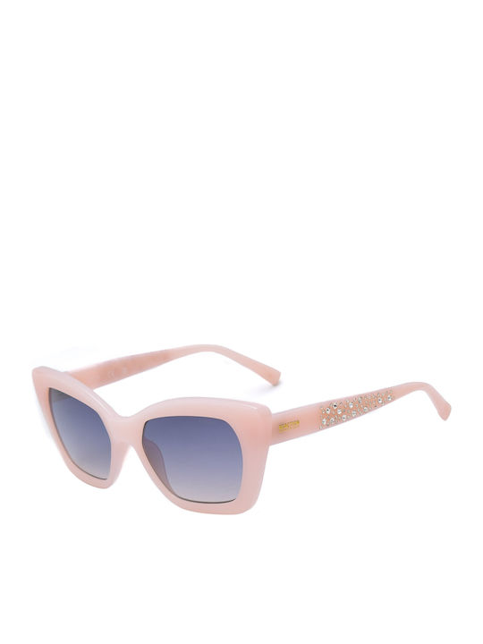 Kenneth Cole Women's Sunglasses with Pink Plastic Frame and Blue Gradient Lens RN00015 72W