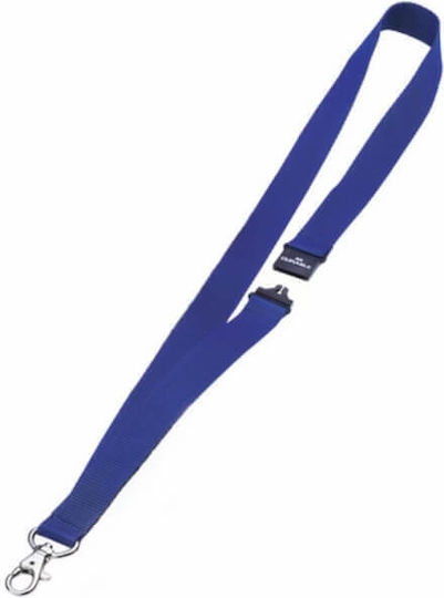 Durable Blue Fabric Lanyard Conference Badges 813707