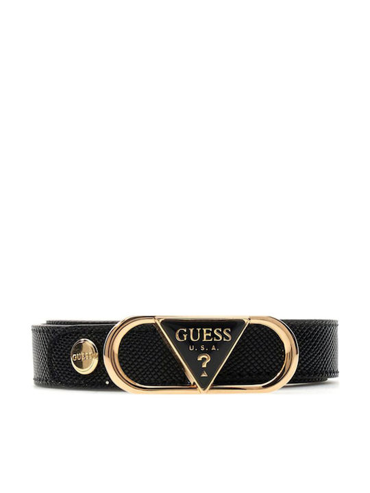 Guess Curea Dama Din Piele Neagră