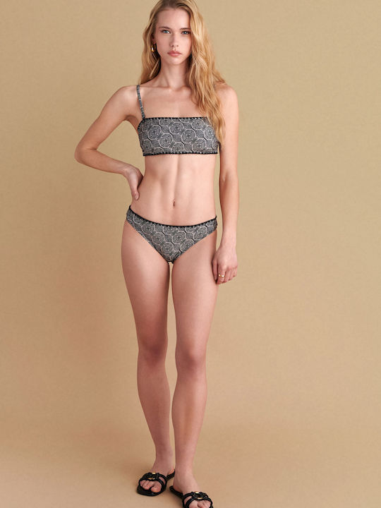 Bikini Set Top & Slip Bottom Multicolor