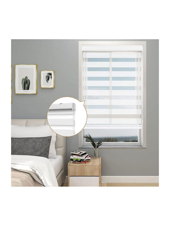 Roller Blinds Partial Blackout White W120xH180cm 111724