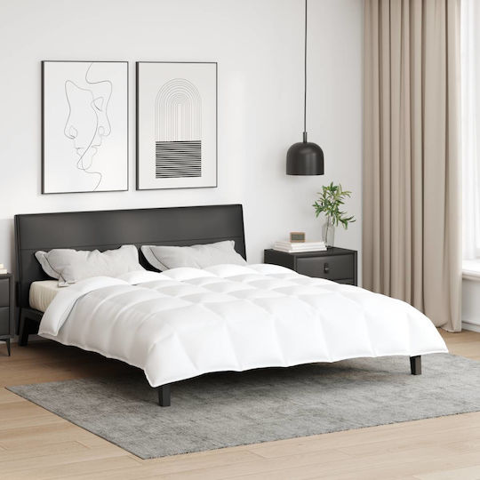 vidaXL Duvet Double Down 200x220cm White