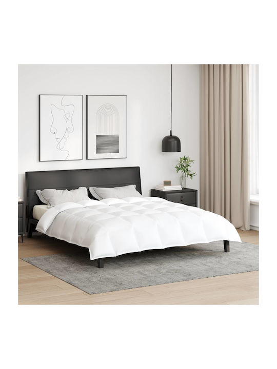 vidaXL Bettdecke Großes Doppelbett Daunen 220x240cm White