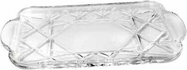 Homestyle Servierplatte Rechteckig Glas Transparent 1Stück