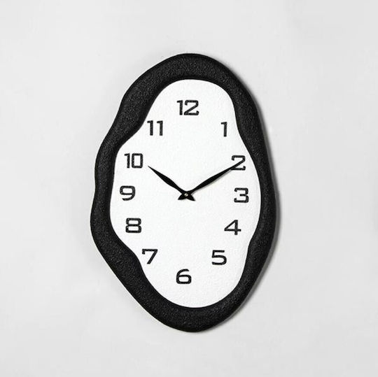 Wanduhr Hölzernes Schwarz 40x3.5cm