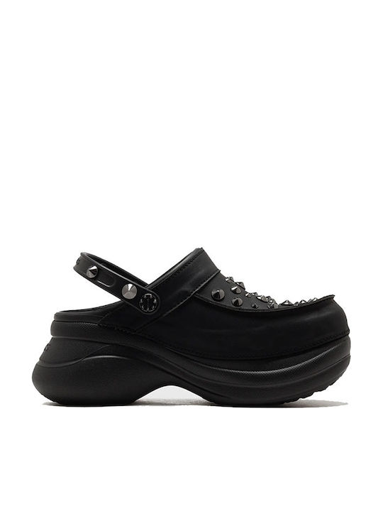 Crocs Bae Studded Femei Sabot Negre