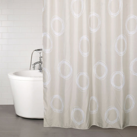 Fabric Shower Curtain 180x200cm Rainbow