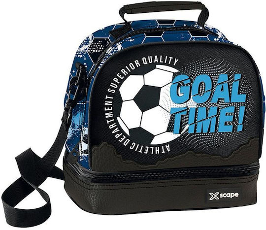 Graffiti School Insulated Shoulder Lunch Bag 4.5 Litre Multicolour Football 20x16x22cm