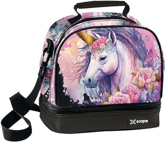 Graffiti Geantă Școlară Izotermică De Prânz De Umar 5 Litri Multicoloră Cu Unicorni 20x16x22cm