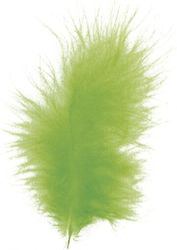 Pompoane și pene 10-15cm 15 Bucăți Verde