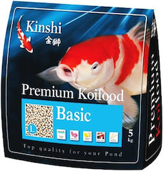Fischfutter Für Süßwasserfische Teilln-Koi Pellets Basisches Kinshi Premium Koifood Basic L Basisches Fischfutter Pellets 5 Kg