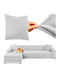 Ruhhy Waterproof Elastic Cover for Corner Sofa Light Gray 45x45cm 1pcs