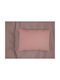 Dimcol Μαξιλαροθήκη με Φάσα Dusty Rose 50x70εκ.