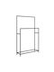 HomCom Double Wall-Mounted Bathroom Rail ​66x20cm Black