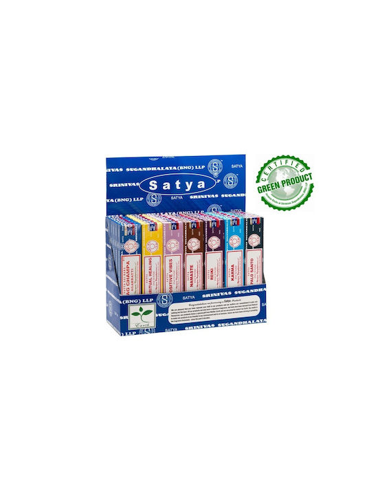 Set Ινδικά Αρωματικά Στικ Satya Multi Fragrance Incense Sticks 7τμχ
