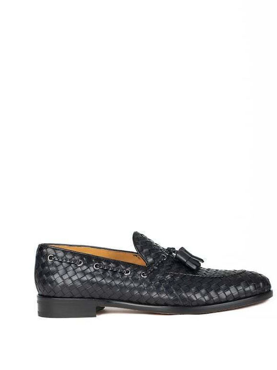 Calce Δερμάτινα Ανδρικά Loafers σε Μπλε Χρώμα