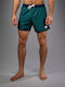 Men's Swimwear Shorts Deep Ocean Blue Emerald Green With Patterns