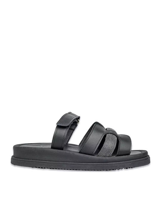 Дамски сандали Черни 2001-МАКЪР
