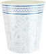 Tim & Puce Blue Floral Paper Glasses 8 Pieces