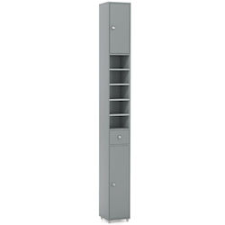 Costway Bathroom Cabinet L20xW20xH180cm Gray