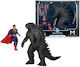 DC Justice League Monsterverse DC Multiverse Фигури за Действие 2-Пак Супермен Срещу Годзила 30 См