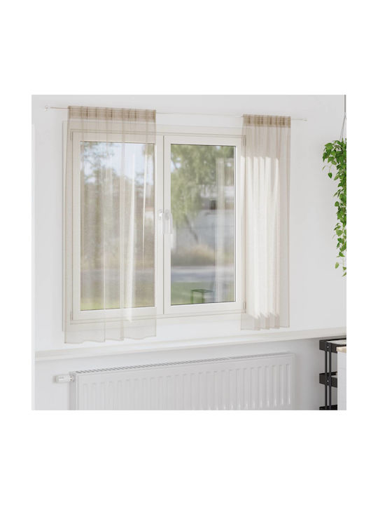 vidaXL vidaXL Set Vorhänge Fenster mit Bleistif...