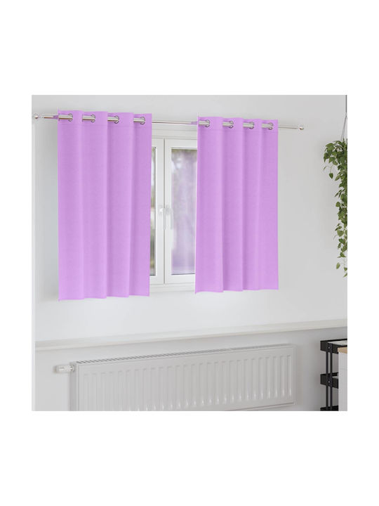 vidaXL vidaXL Vorhänge Fenster mit Grommets Lila 140x140cm