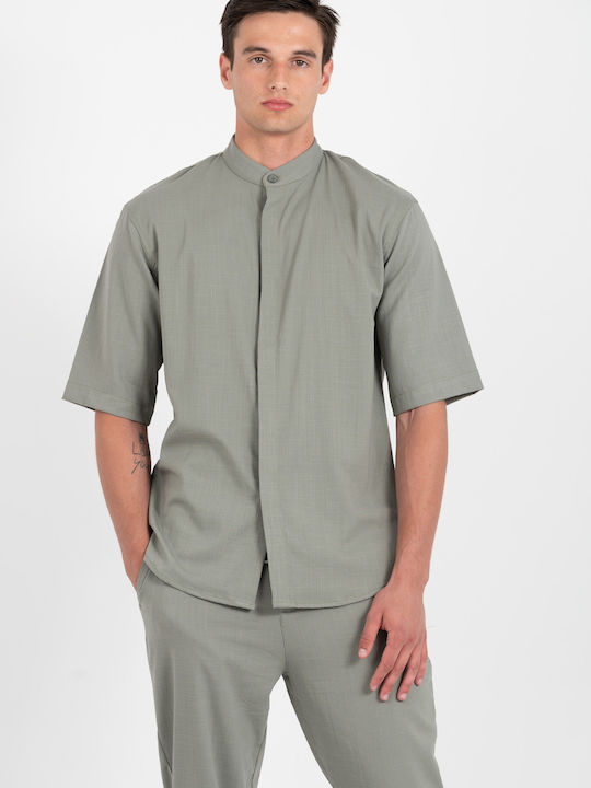 Vittorio Artist Μακρυμάνικo Overshirt Olive Πρά...