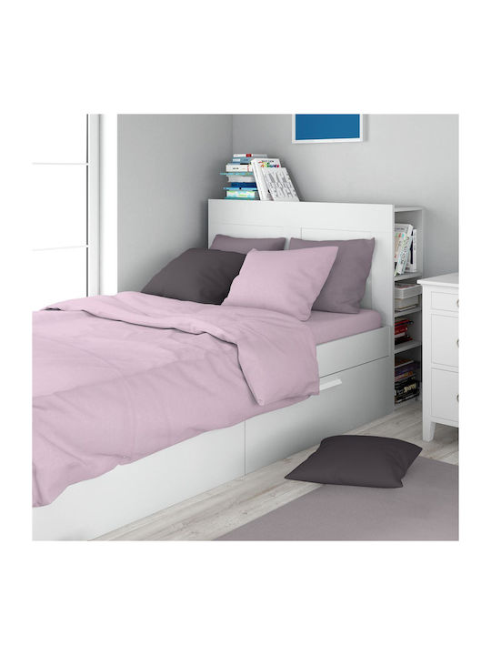 Dimcol Bettlaken für Einzelbett 160x240cm. Soli...