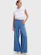 Damen Stoff Hose Blau