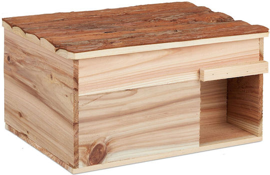 Hedgehog House Floor Made Wood 21 X 40 X 30 Cm
