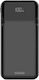 Savio BA-08 Power Bank 10000mAh με Θύρα USB-A και 2 Θύρες USB-C Μαύρο