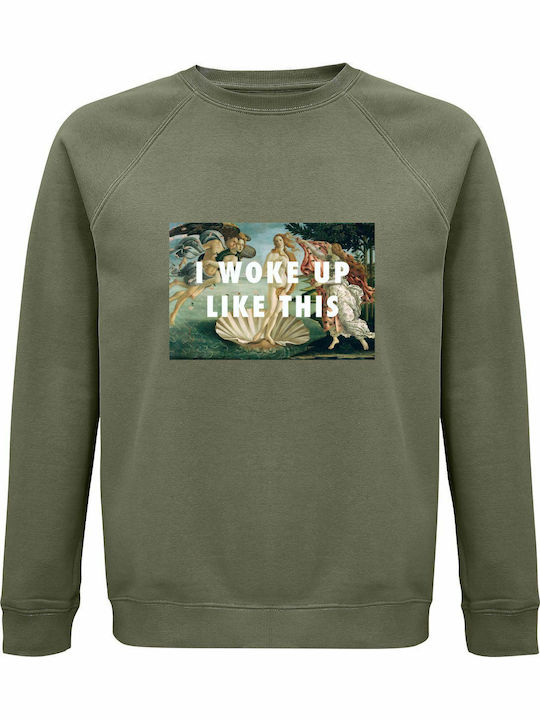 Sweatshirt Unisex Organic "woke Up Like This Bi...