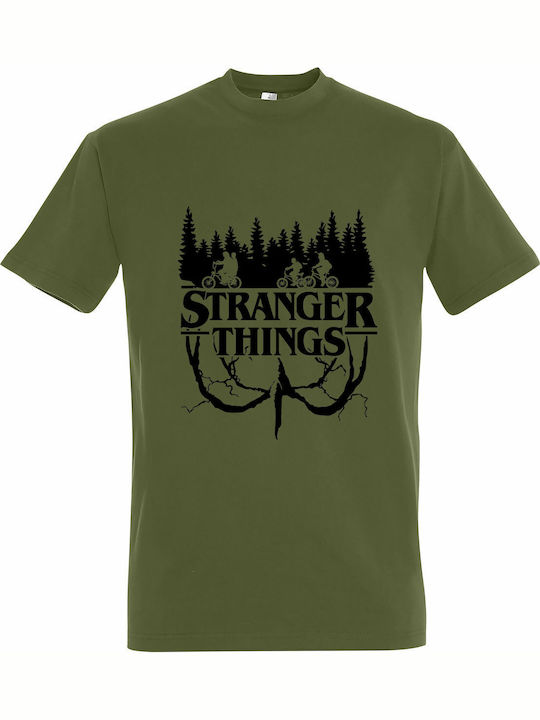 T-shirt Unisex "stranger Things" Light Army