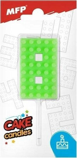 Mfp Paper Birthday Cake Candle Number 8 Green 8800105